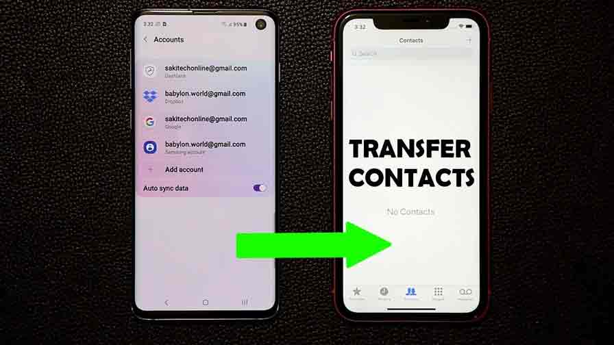 Import Contacts Android to Iphone