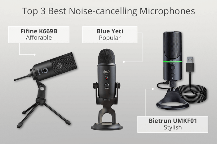 best noise cancelling microphones